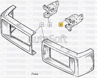 Вилка буксирная с пружиной (левая) 53205-оригинал (завод) 53205-2806115-00