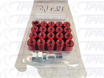 Гайка колесная (красный) 12х1,5  (20шт.) TOYOTA