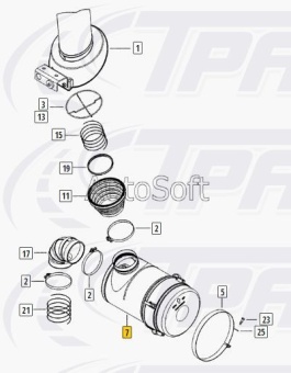 Фильтр воздушный в сборе EURO-III (Ливны) ФВ725-1109510