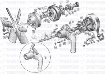 Насос водяной (помпа) в сборе 375-1307010
